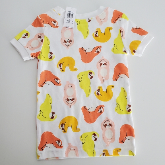 🆕️Toddler 2-Piece Sloth PJ'S Size 5T - Picture 2 of 5